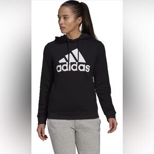 Adidas Women's Black Essentials Logo Hoodie